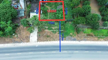 148m2 - mặt tiền 15m - QL6 - chỉ 2.7 tỷ