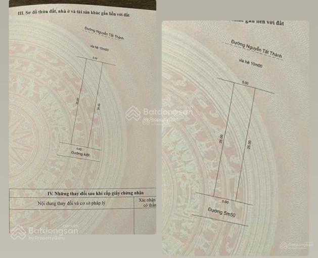 Bán cặp đất mặt tiền Nguyễn Tất Thành - 2 lô liền kề, view biển, DT 10x25m