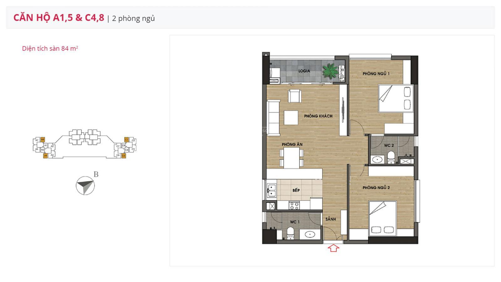 Bán căn 2PN/84m2 view nội khu Ciputra/ Pháp lý rõ ràng/ Nhà nguyên bản CDT/ Giá: 8.2 Tỷ (CTL)