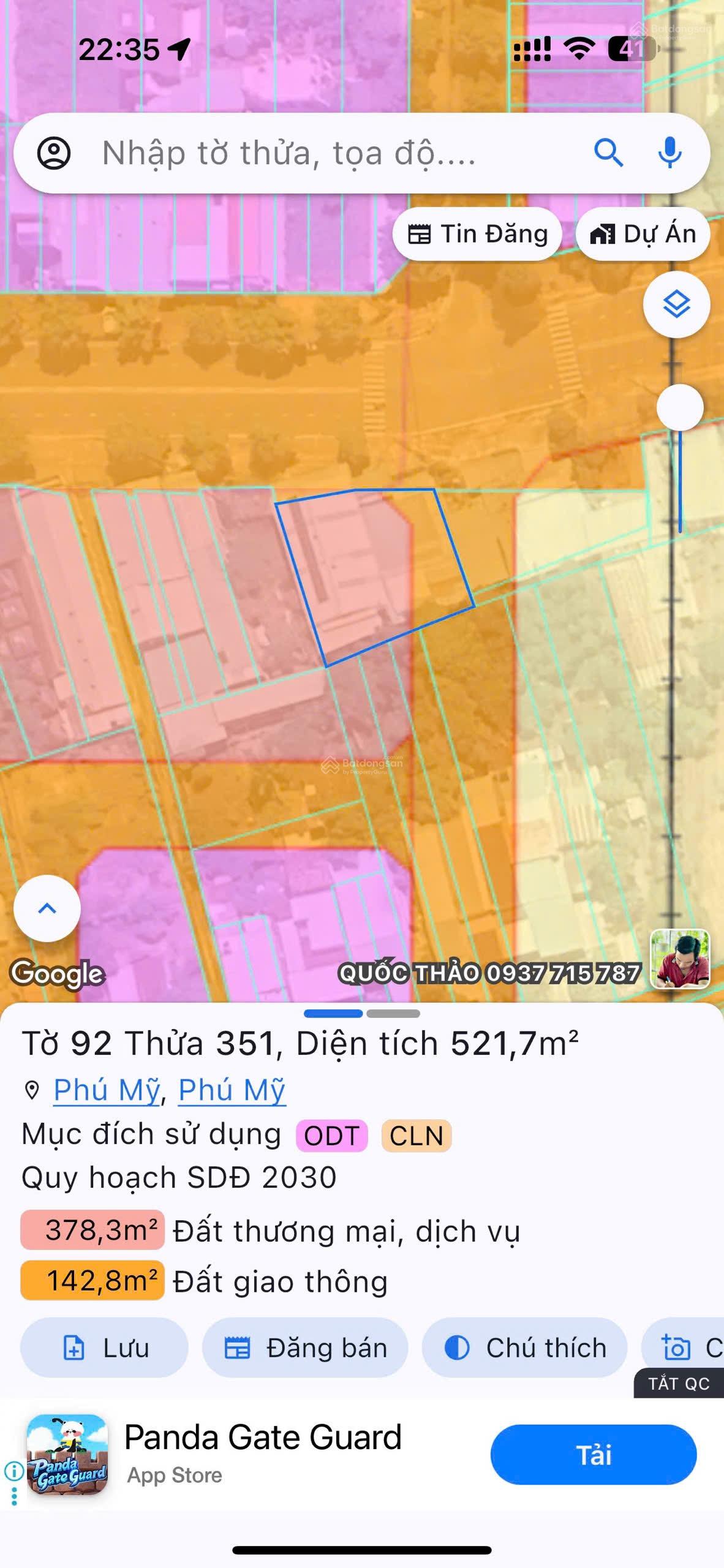 Siêu phẩm đất mặt tiền đường Nguyễn Huệ - Phường Phú Mỹ TP. Hồ Chí Minh vị trí kim cương