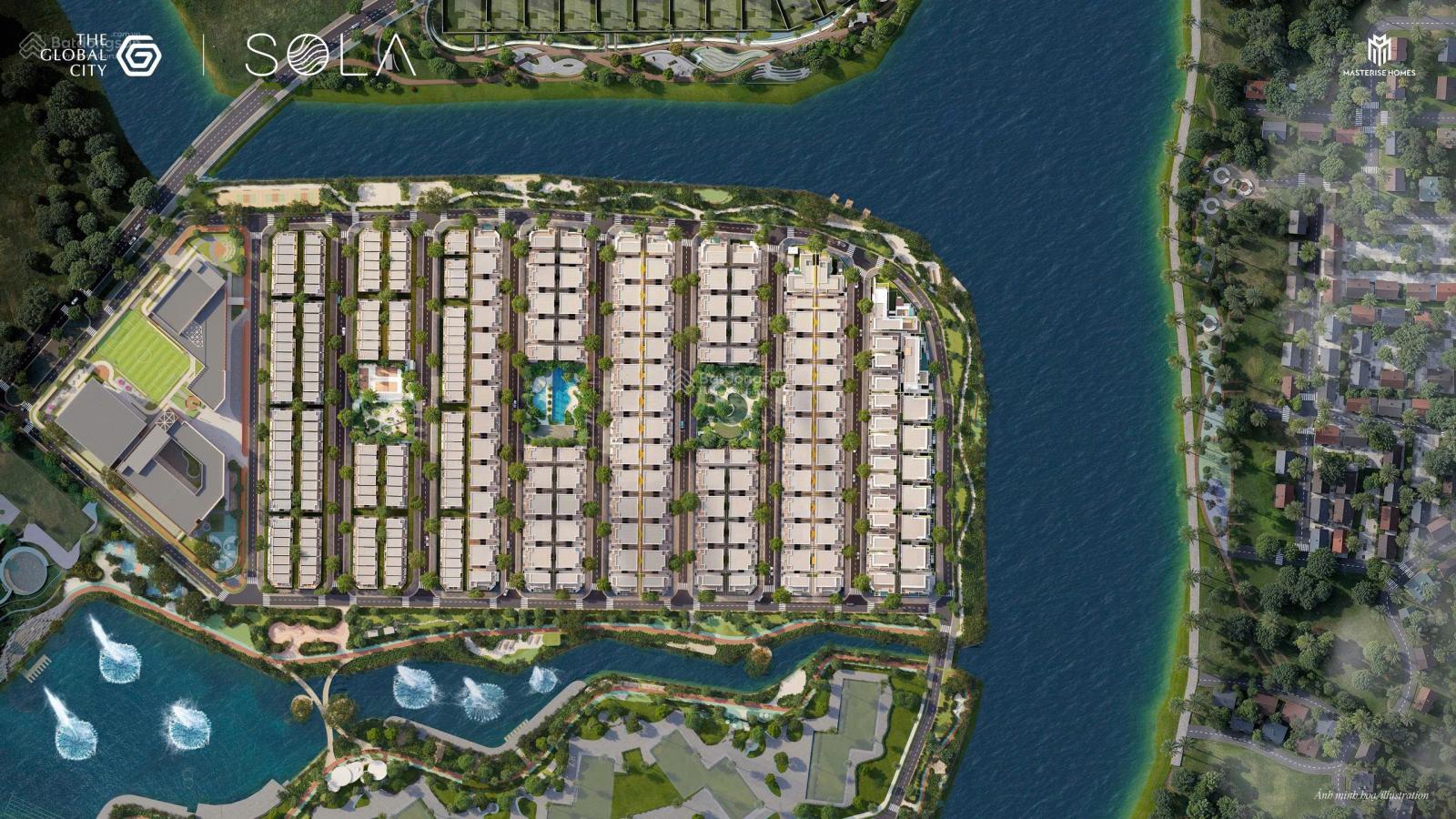 Biệt thự Sola Đảo Ánh Dương - The Global City giá chỉ từ 47 tỷ - Compound 3 mặt sông - An ninh 24/7 Biệt thự Sola Đảo Ánh Dương - The Global City giá chỉ từ 47 tỷ - Compound 3 mặt sông - An ninh 24/7