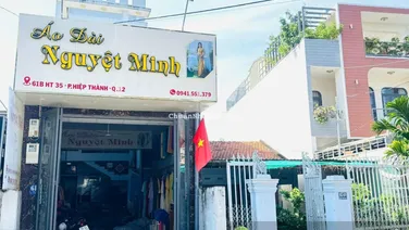 Nhà phố 4m Nở hậu 5,2m x 26m. Xây 1 lửng 1 Lầu Mặt tiền Đường Hiệp Thành 35