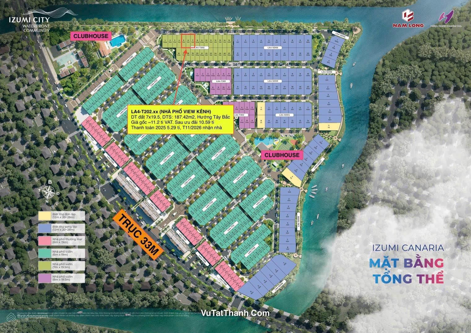 Giỏ hàng 5 căn Canaria Izumi City Nam Long nên mua nhất 1/2026. LH 0932 038 ***