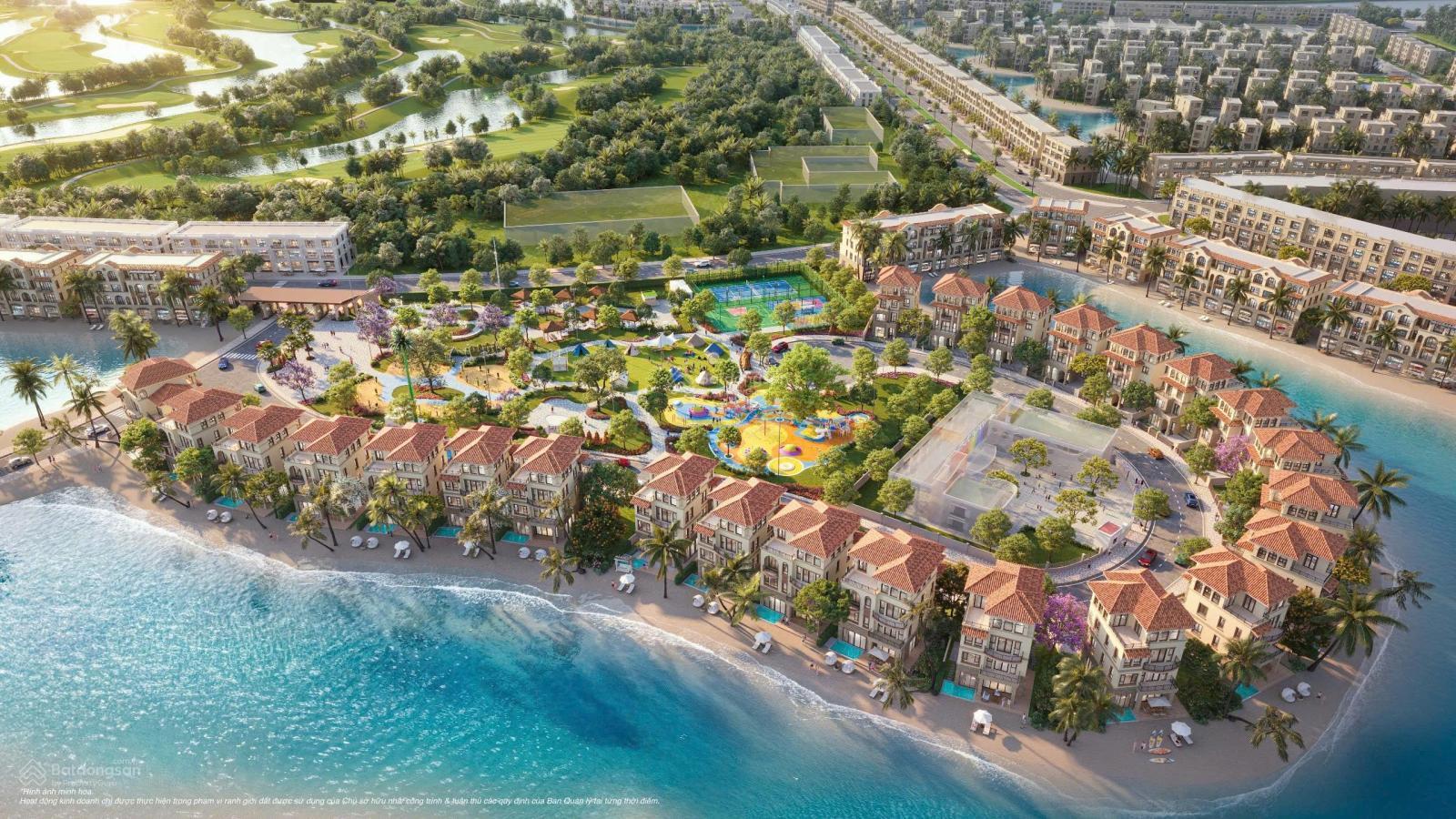 Biệt thự song lập View biển khu 2 mặt tiền Vịnh Ngọc 59, diện tích 283m2 XD 4 tầng giá 37,9 tỷ