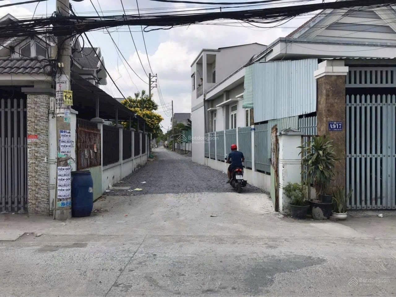 Đất thổ 124m2 2 mặt tiền trước sau, đường Bông Văn Dĩa, Tân Kiên