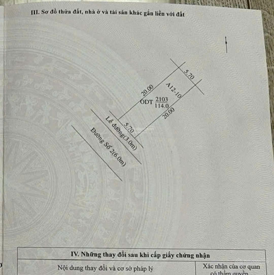 Nền KDC Nam Long (ngang 5,7m dài 20m)