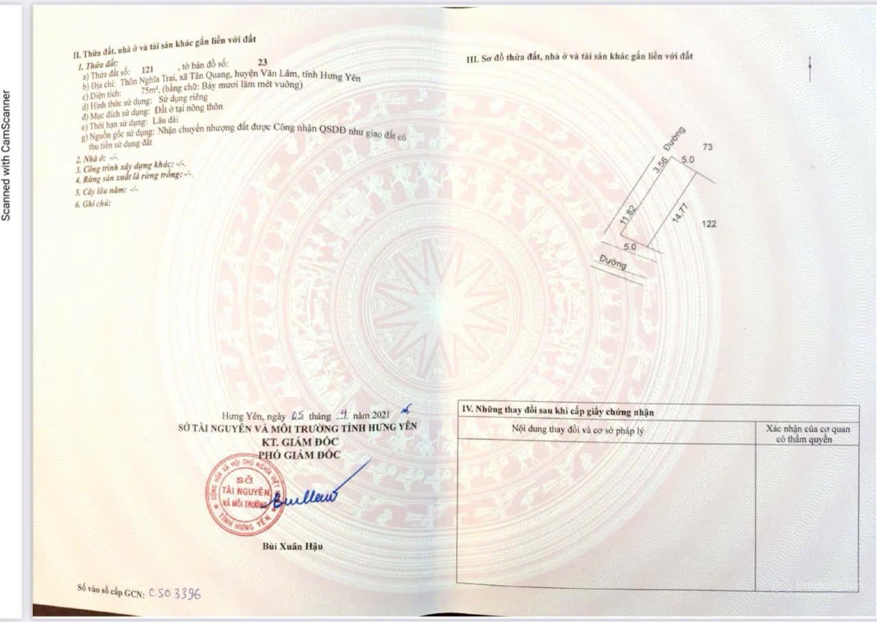 Cần bán hoa hậu 75m thổ cư giáp dự án KĐT Fullton Capitaland, nằm trên trục đường mở rộng view sông