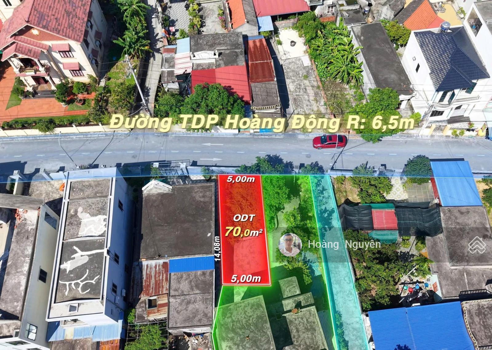 Bán lô đất mặt đường Hoàng Động nay là phường Thiên Hương, Thủy Nguyên gần kcn Nam Cầu Kiền.