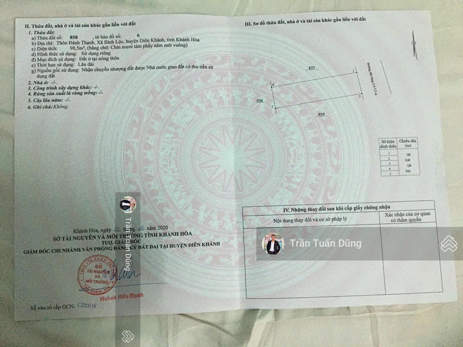 Bán đất tại Bình Lộc, giá thỏa thuận thêm, 98m2, mặt tiền 5m, ngõ rộng 7m