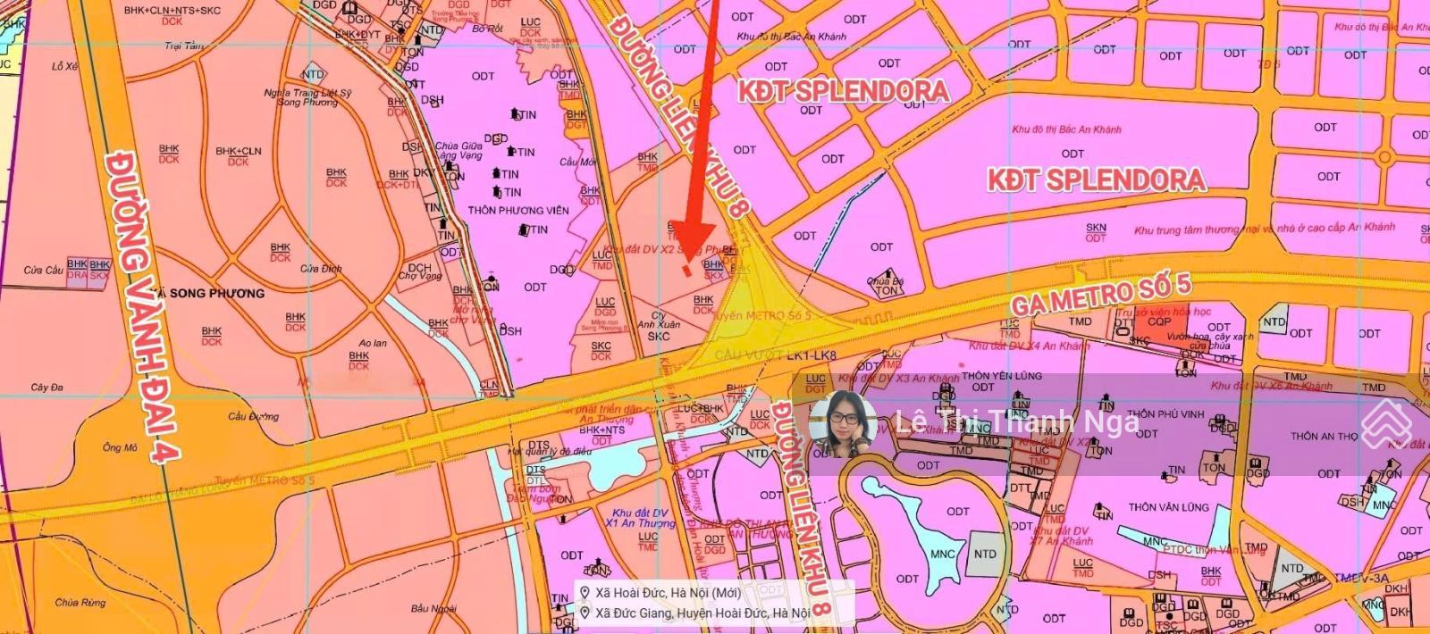 Bán 50m2 đất dịch vụ Song Phương hướng Đông Nam không lỗi giá mềm