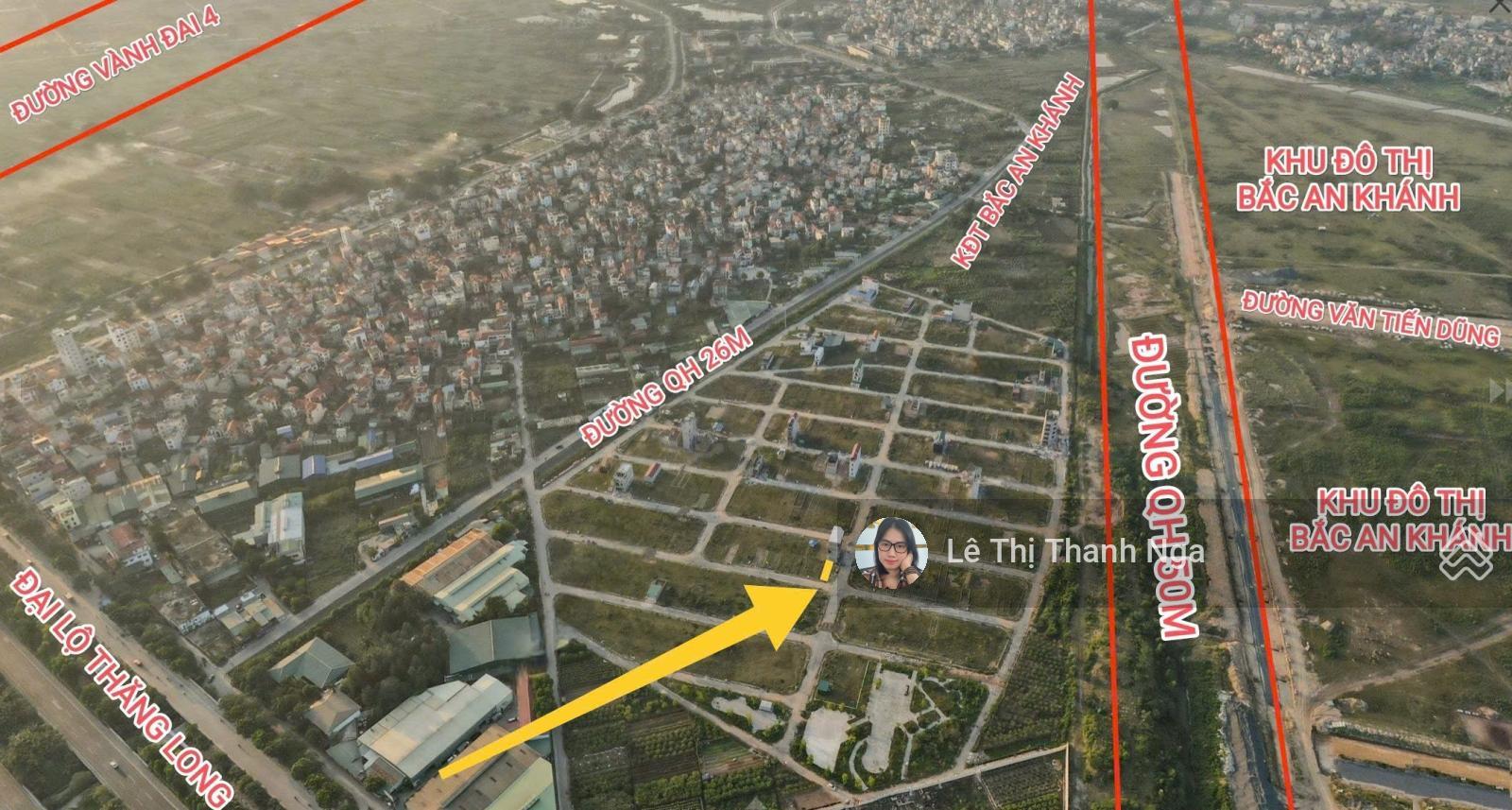 Bán 50m2 đất dịch vụ Song Phương hướng Đông Nam không lỗi giá mềm