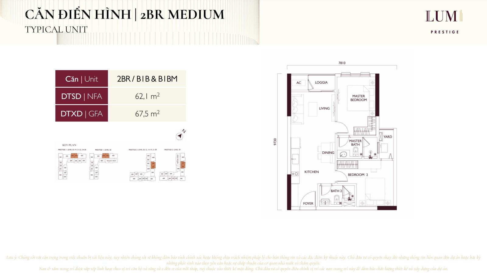 Gấp, cần bán căn hộ 2 phòng ngủ 62.2m2 tại dự án Lumi Hà Nội, CĐT Capitaland 3 giai đoạn 1 - 2 - 3
