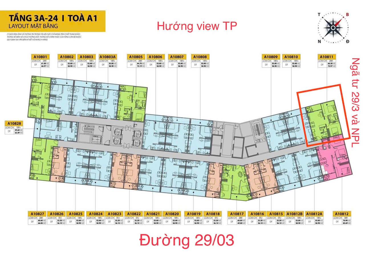 A12311 - SUN CORA TOWER ĐÀ NẴNG- CĂN GÓC DUY NHẤT ĐẸP NHẤT - chỉ có 1 căn bao trọn tầm View