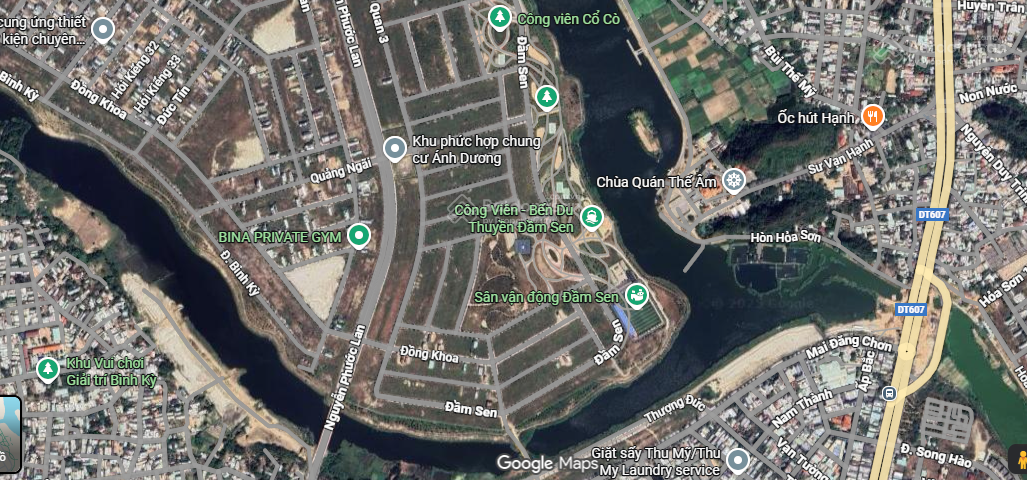 Bán cặp đất B2.114 Đầm Sen Nam Hoà Xuân siêu đẹp - gần công viên, bến du thuyền, sân vận động