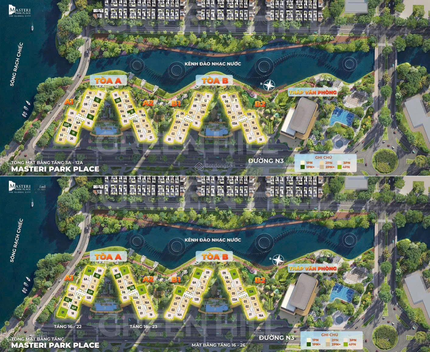 Căn hộ Masteri Park Place giá gốc CĐT, HTLS 0% đến năm 2028 giá chỉ từ 12,2 tỷ/3PN