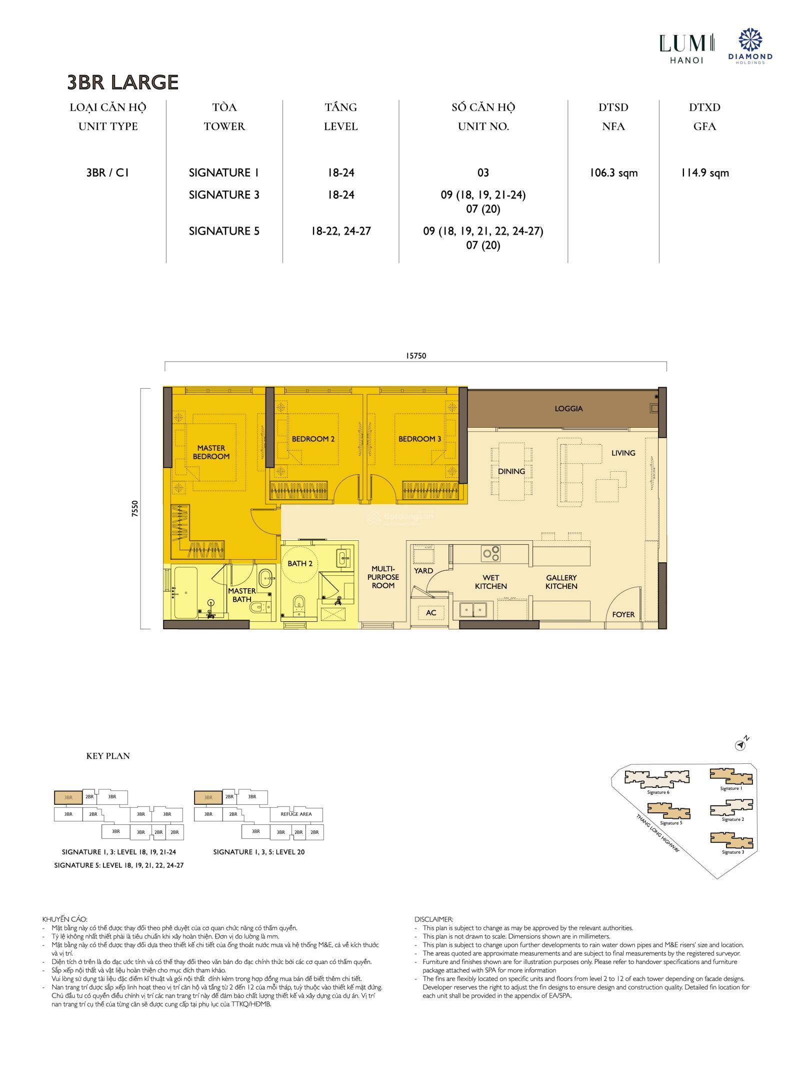 Giá bán các căn Lumi Hà Nội 3PN cả 3 giai đoạn. AC quan tâm liên hệ Ms Nguyên: 0973 336 ***