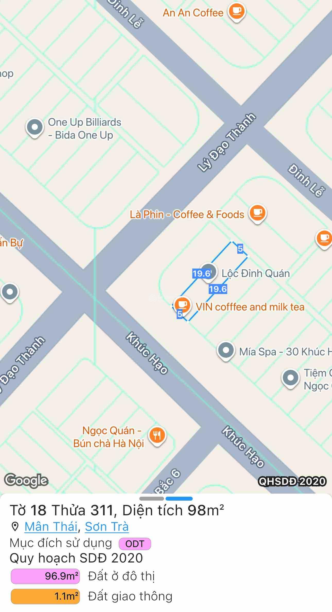 Giá rẻ bất ngờ bán cặp đất mặt tiền Khúc Hạo (đoạn 11,5m), sầm uất nhất Sơn Trà