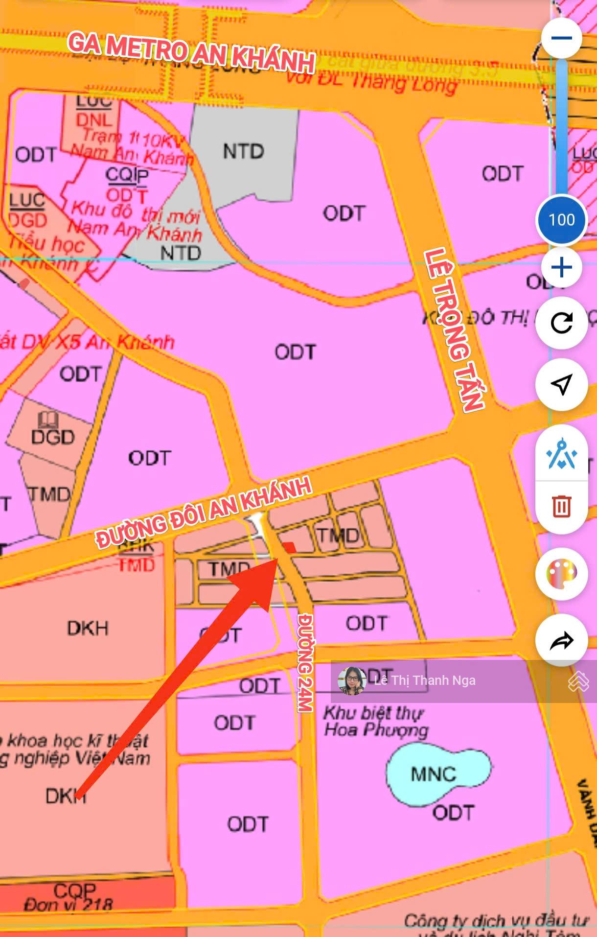 Bán lô góc dịch vụ Đồng Mới, An Khánh DT 89.9m2 mặt đường 24m cực vip