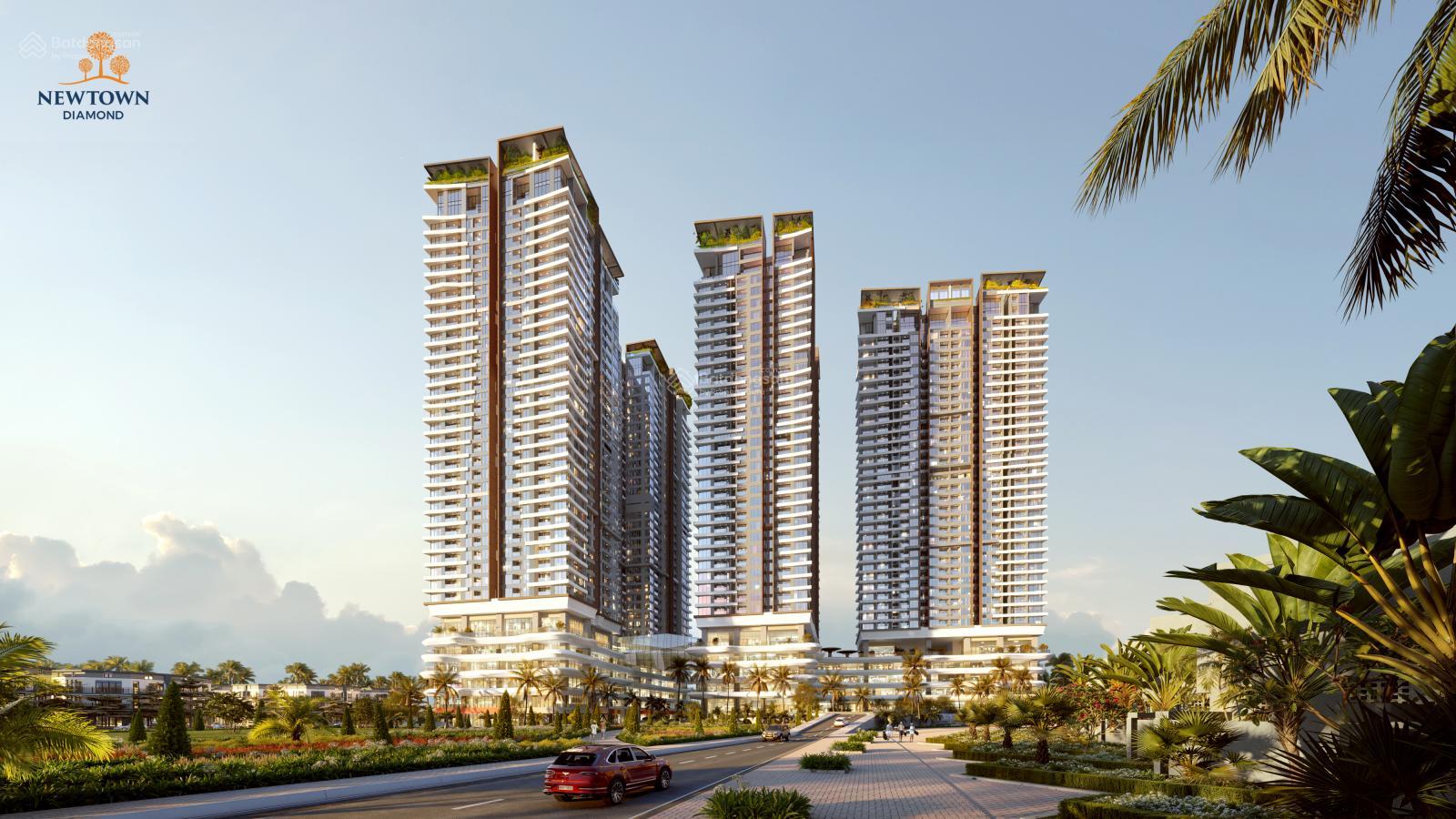 Căn 1PN ngoại giao Newtown Diamond DT 51m2, giá chỉ 2,89 tỷ, sổ lâu dài, sát biển Mỹ Khê