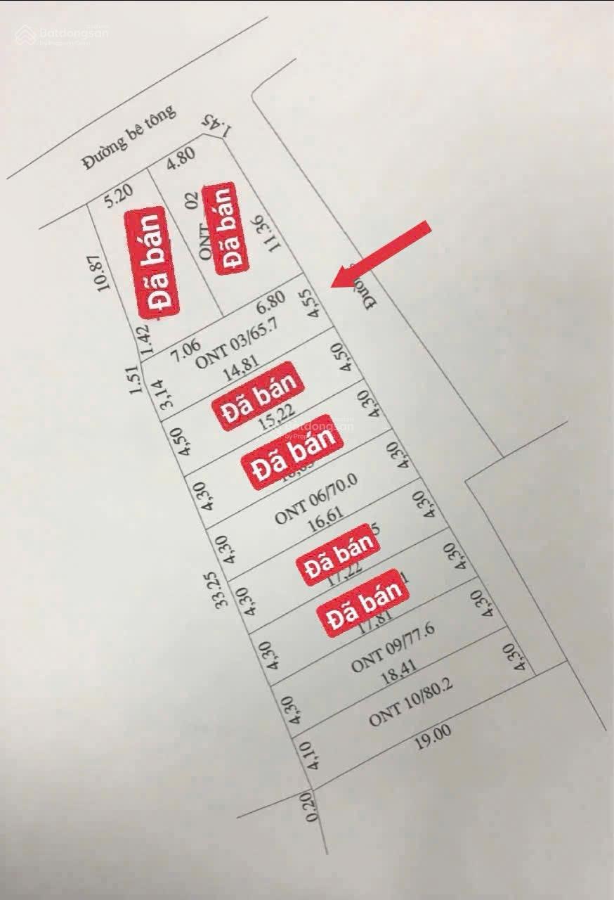 2.368 tỷ sở hữu 65,8m2 tại thôn Đông Tảo xã Hoàn Long mới, đường 4,5m thoáng, giáp Vành đai 4 500m