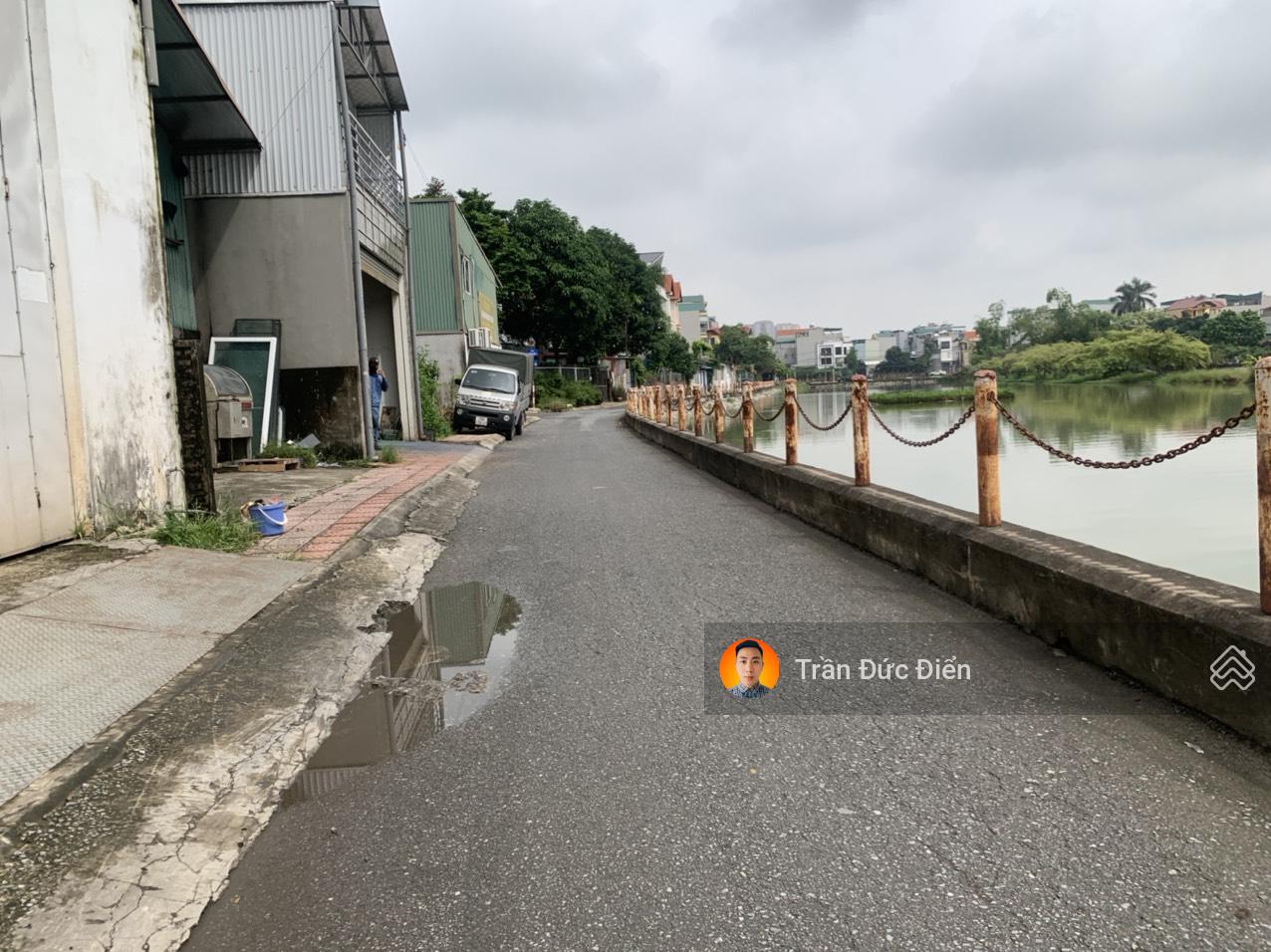 Bán 76,8m2 đất view hồ táo Đầm Tranh, Cự Khối, giá chỉ 14 tỷ, đường ô tô tránh, vị trí đẹp định cư