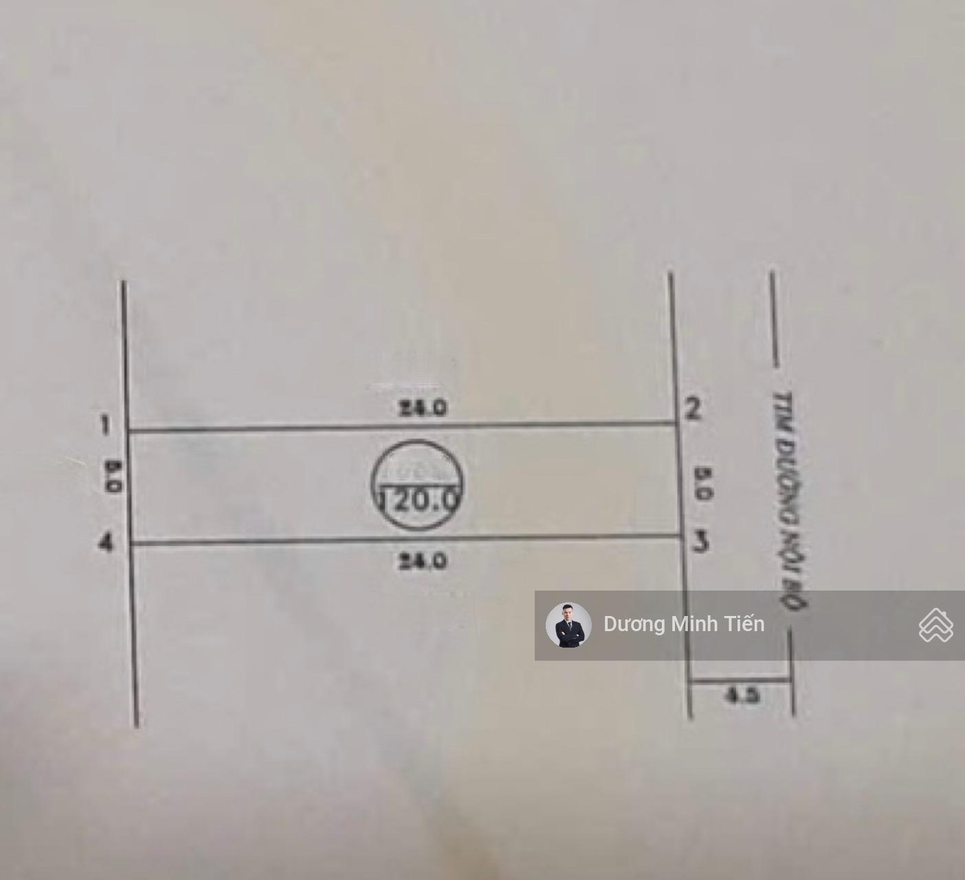 120m2 đất TĐC Đường Dứa - ngang 5m - đường 9m