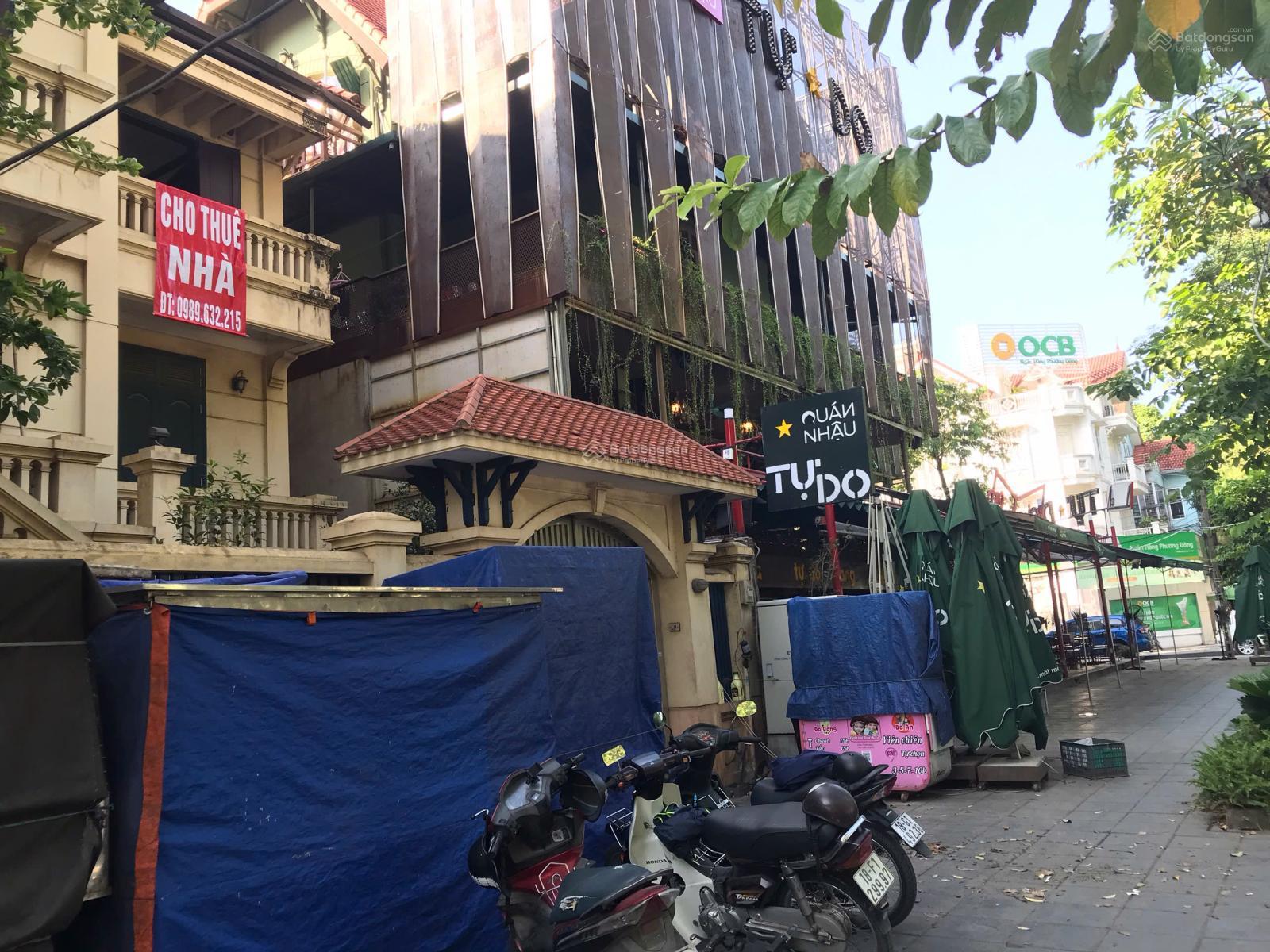 Cho thuê biệt thự view hồ bán đảo Linh Đàm, Hoàng Liệt DT 150m2/3 tầng giá 60 tr/tháng làm cafe, VP