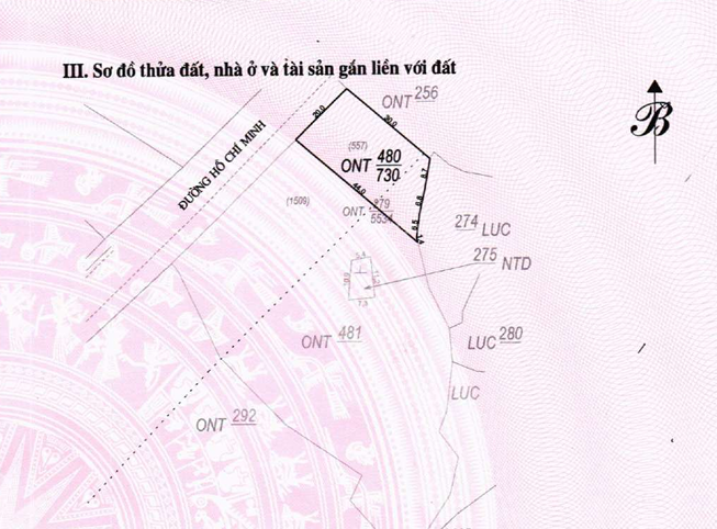 Ngân hàng bán đấu giá 1565m2 đất, tặng nhà hàng đang hoạt động tại Cẩm Châu Cẩm Thủy