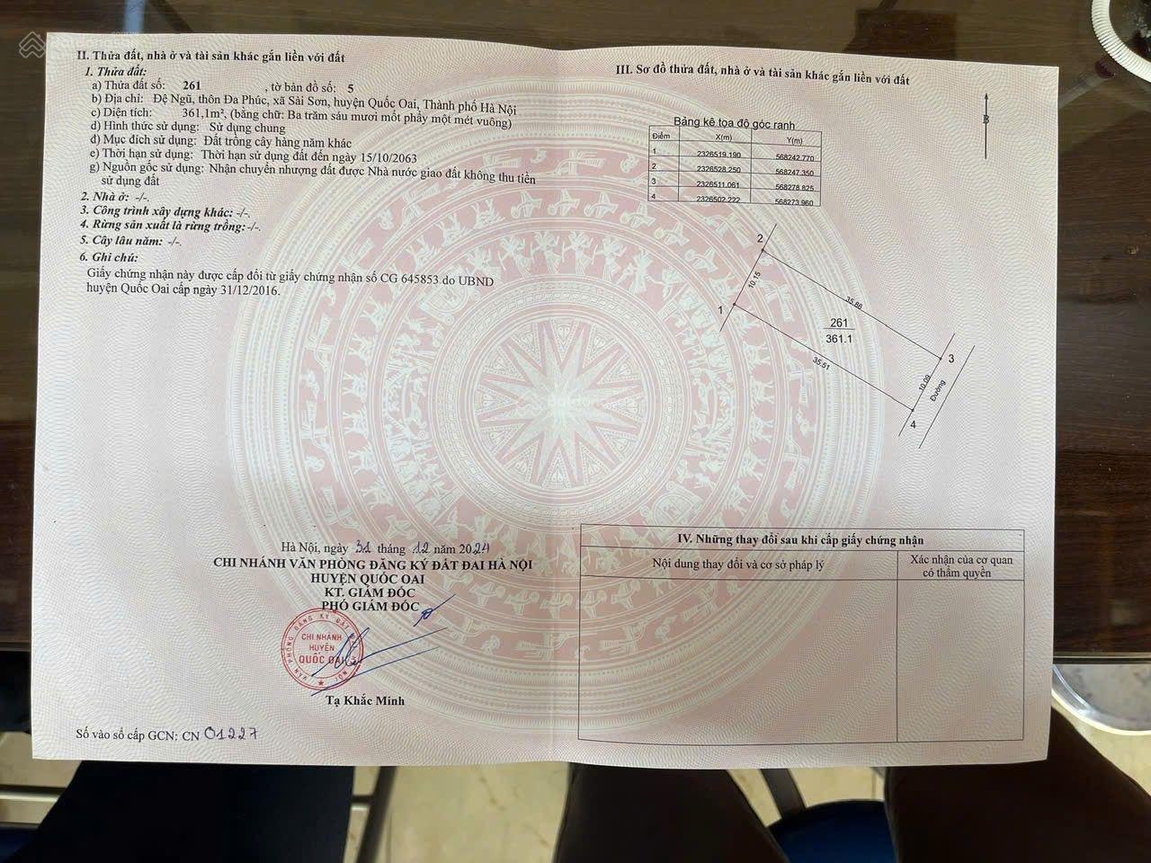 Chỉ với hơn 4 tr/m2 có ngay 360m2 đất nhà vườn giáp đường DH08