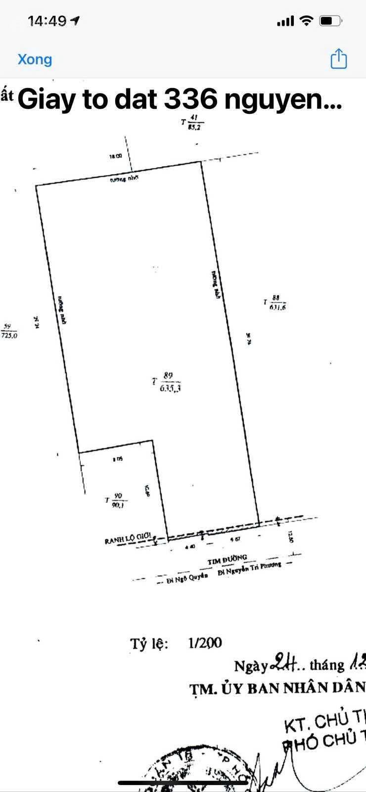 Khuôn đất lớn mặt tiền Nguyễn Chí Thanh Quận 10. DT: 18x40m, nở hậu. CN 631.7m2. Giá: 190 tỷ