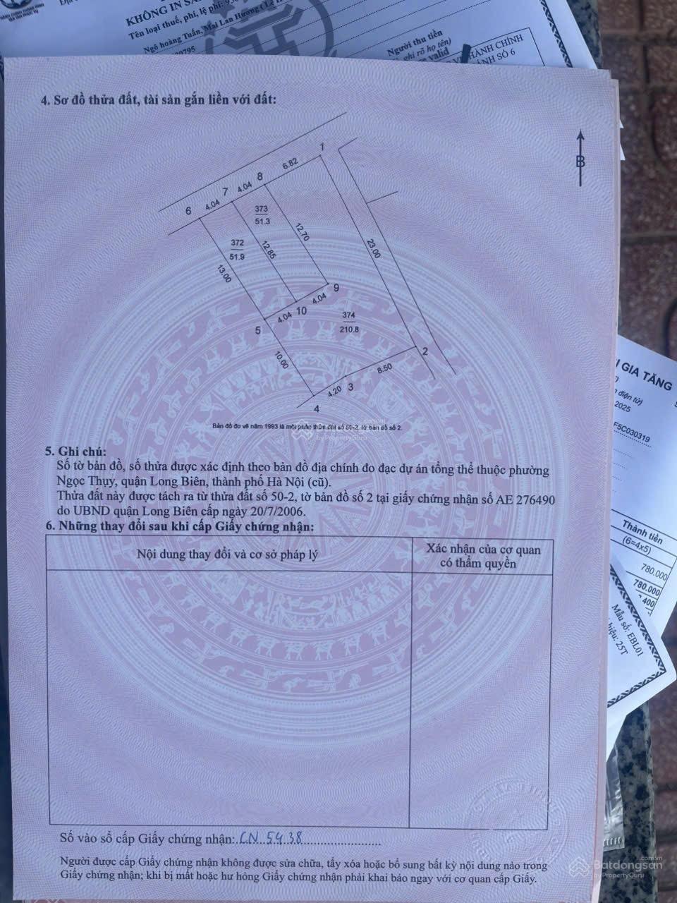 Bán 2 Lô Đất Ngọc Thuỵ Oto 7 Chỗ Vào Tận Nơi sát Hồ Ao Lão,KĐT Khai Sơn giá chỉ 11.7-11.9 Tỷ