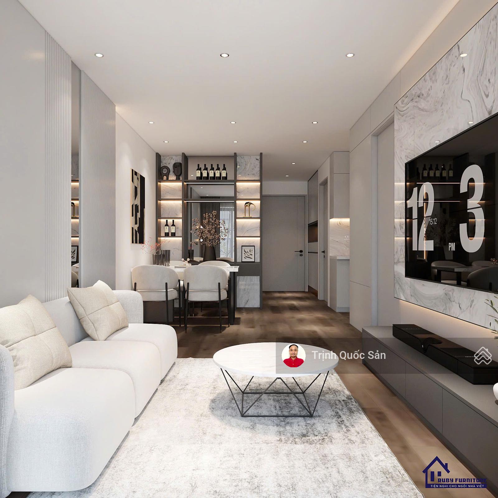 Cho thuê căn 2 ngủ 2wc, The Ninety Complex, mới 100%, 65m2 từ 16 triệu. LH 0/971.342.965