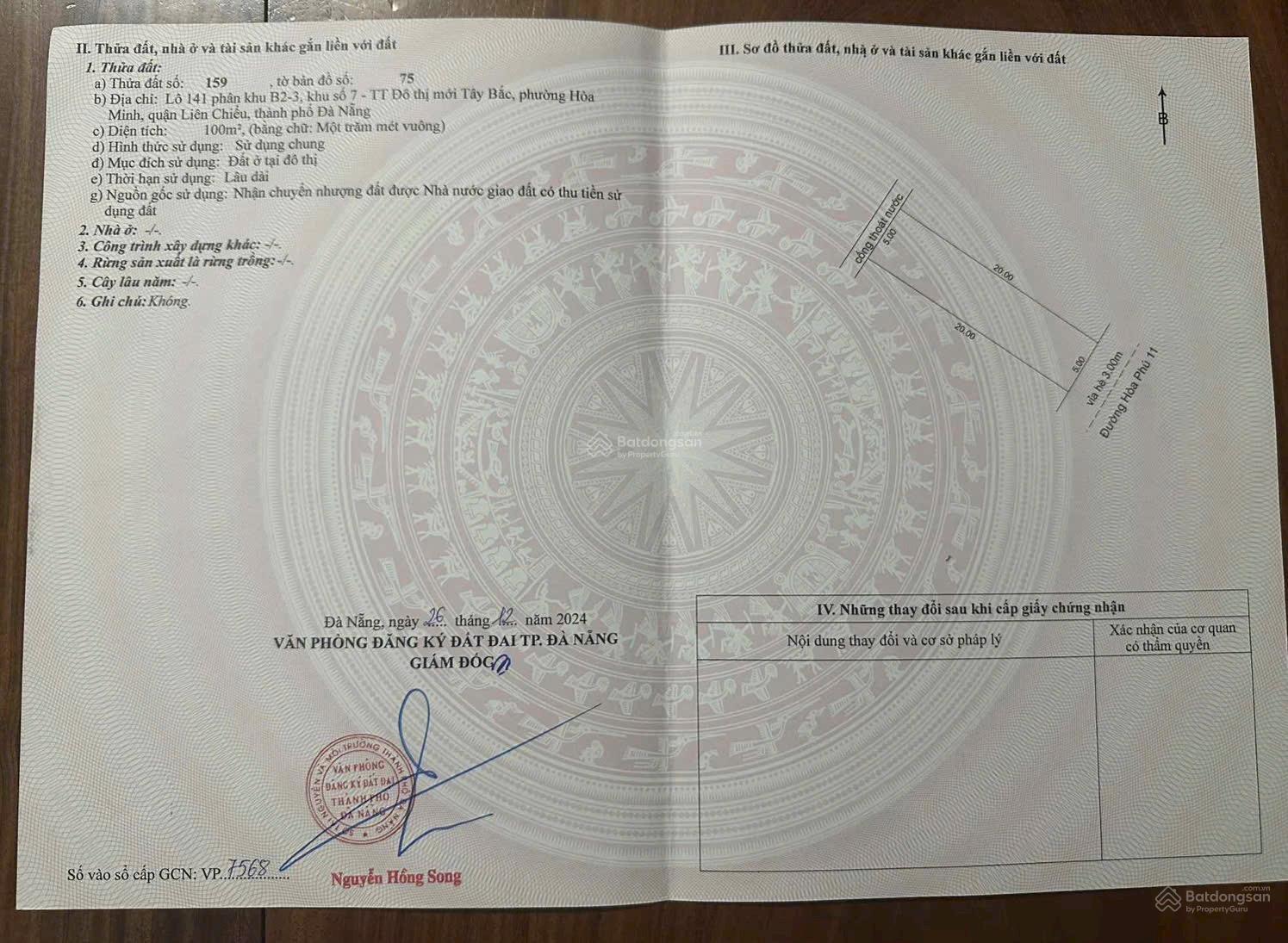 Bán Đất Đường Hoà Phú 11 - 100m2 - Hướng Đông Nam