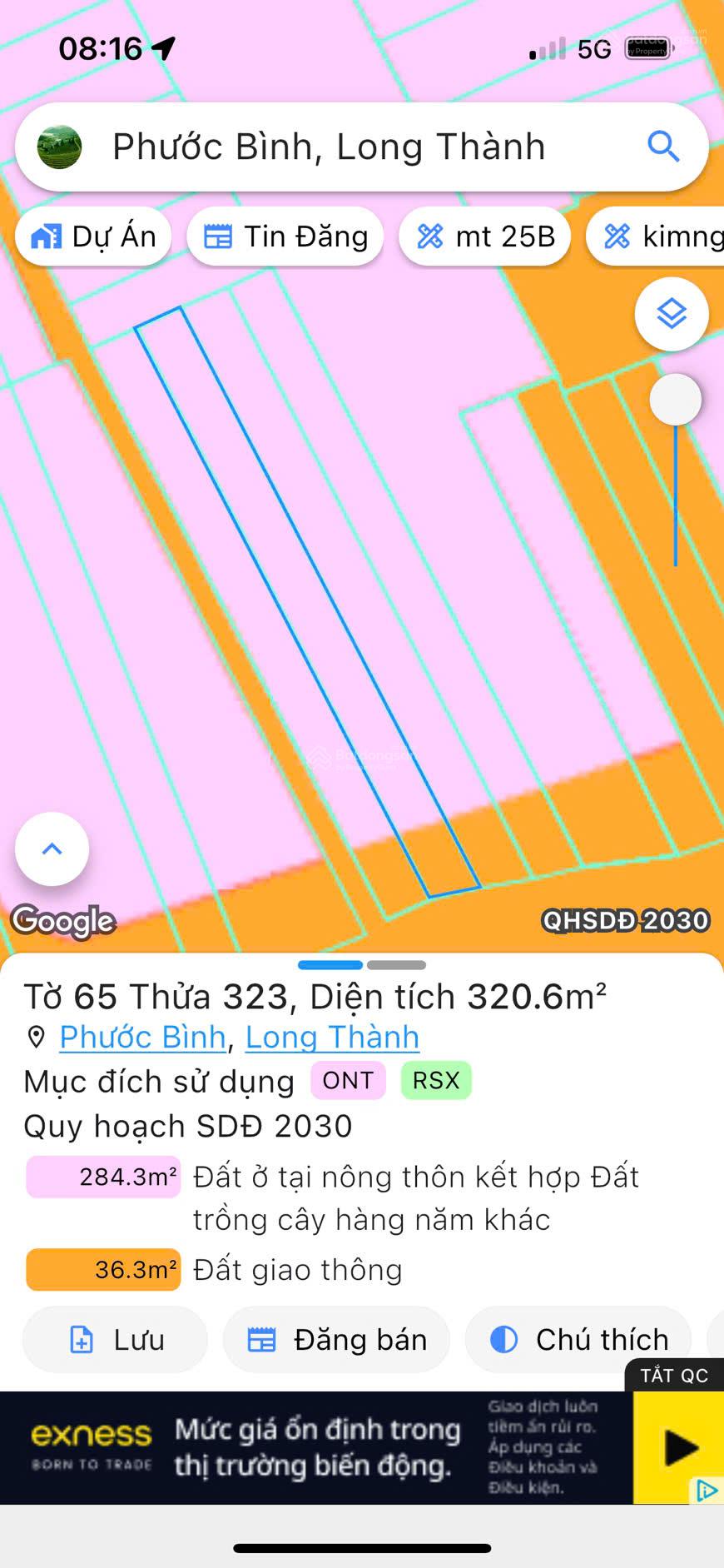 Đất mặt tiền đường kinh doanh ở gần cty Vedan, KCN Gò Dầu, ngang 10m sâu 65m, giá đầu tư