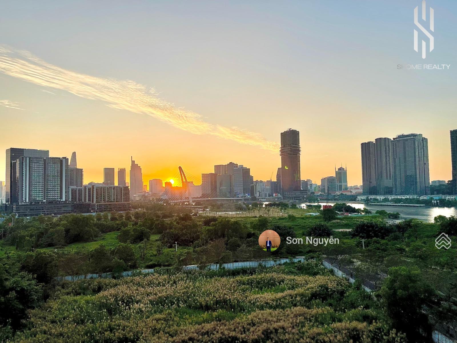 Cho thuê The River - Căn 1PN full nội thất mới - Tầng cao - View sông & q1, ngắm pháo hoa trực diện