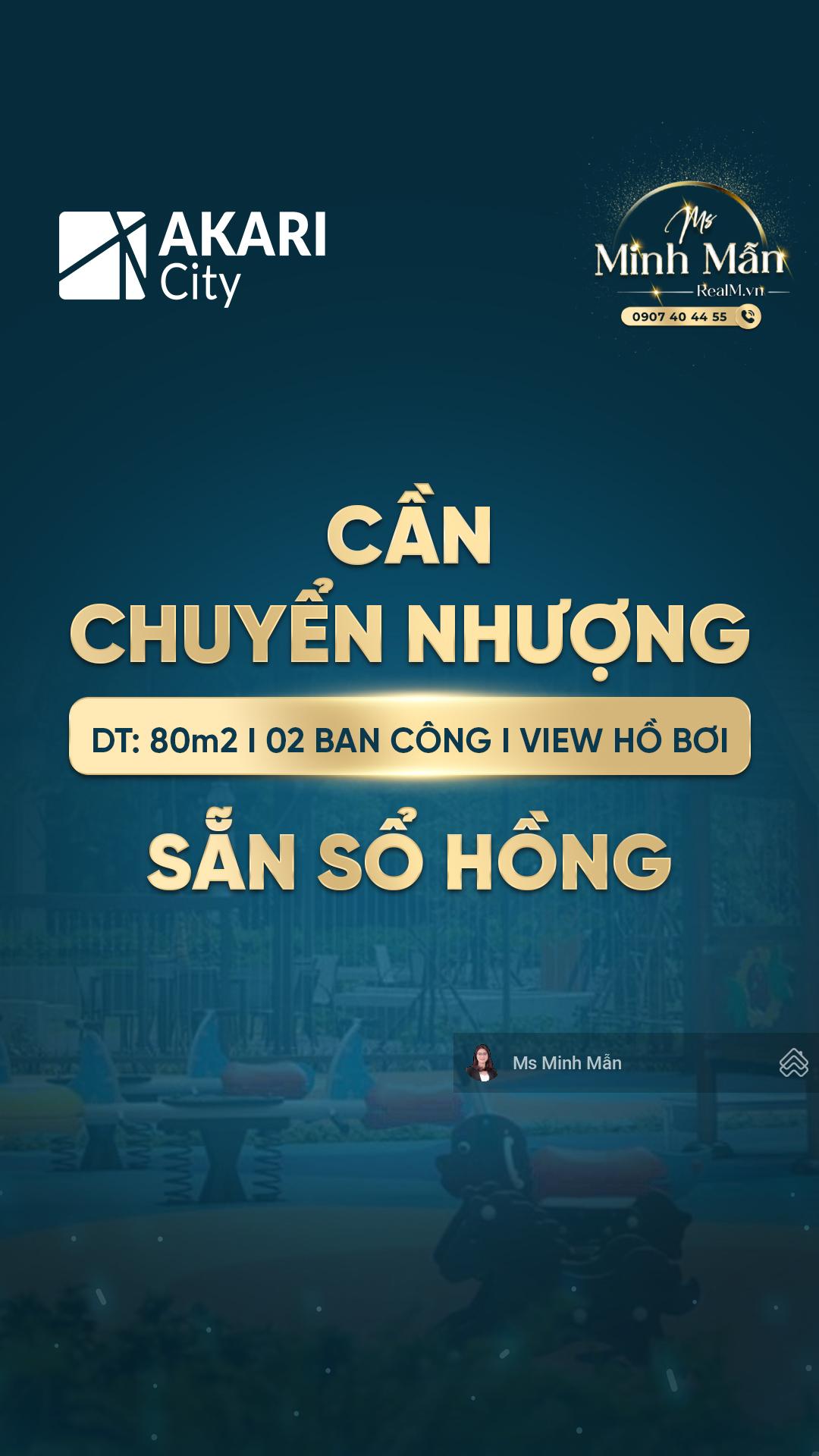 Chủ ngộp bán lỗ gấp căn hộ Akari Bình Tân, 2PN 80m2 giai đoạn 2, Nam Long Võ Văn Kiệt, sẵn sổ hồng