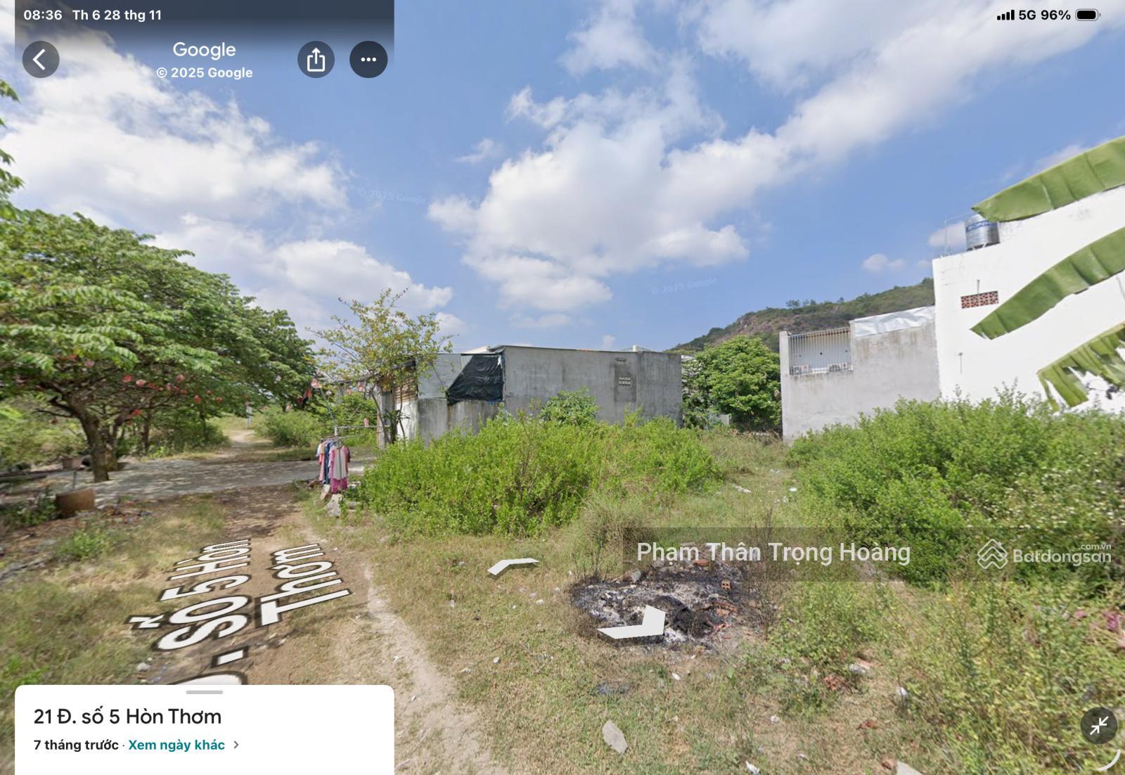 Bán lô đất đường B5 Hòn Thơm, Thôn Xuân Ngọc, phường Tây Nha Trang 70m2 (rộng 5m) - Giá 1,58 tỷ