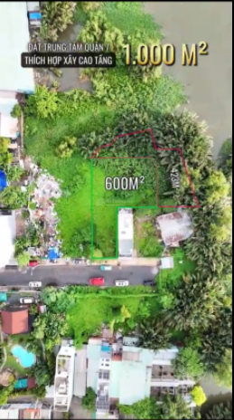 Đất MT đường 37 DT 600m2 có thêm 432m2 đất ngoài sổ giá 72 tỷ