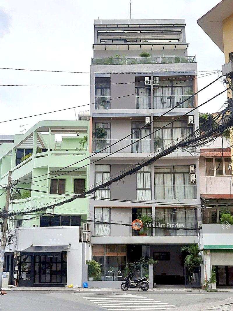 Bán toà căn hộ dịch vụ Quận 1, Trần Quý Khoách, DT 120m2, 1 hầm + 6 tầng, 72 tỷ