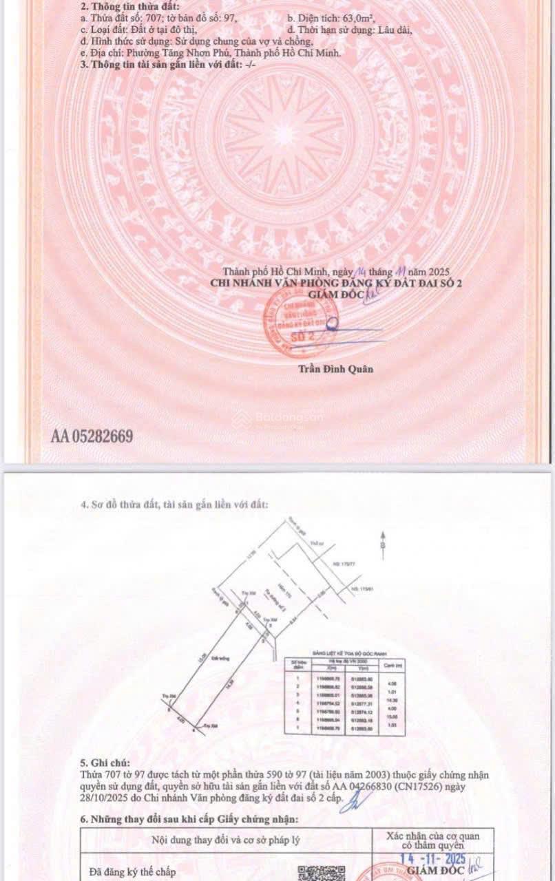 Chủ gửi 2 lô đẹp nhất dự án mặt tiền đường 175, Tăng Nhơn Phú B, quận 9