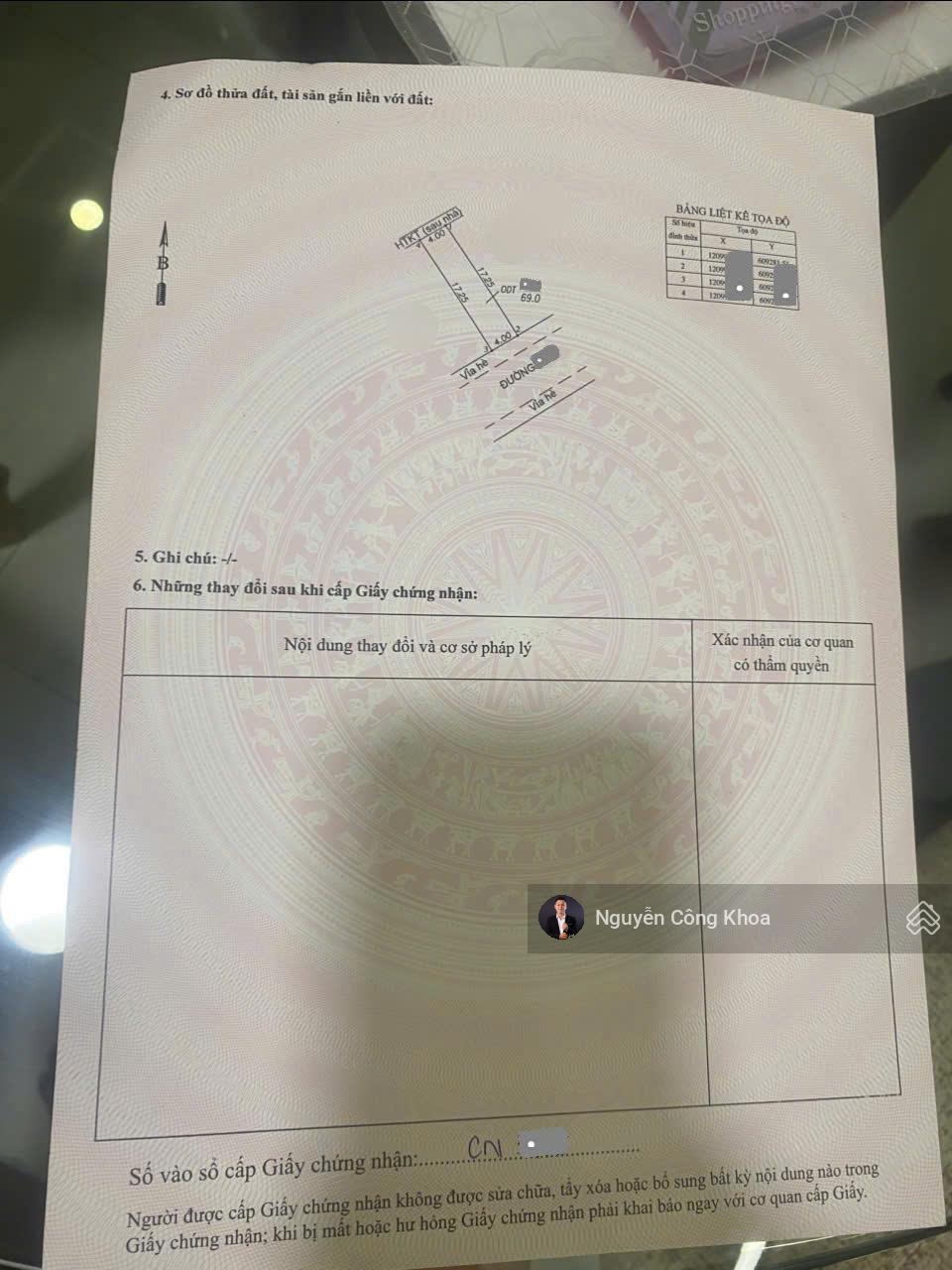 Bán đất sổ riêng, 69m2, KDC gần ngã tư Chiêu Liêu 500m, P. Tân Bình, Tp. Dĩ An