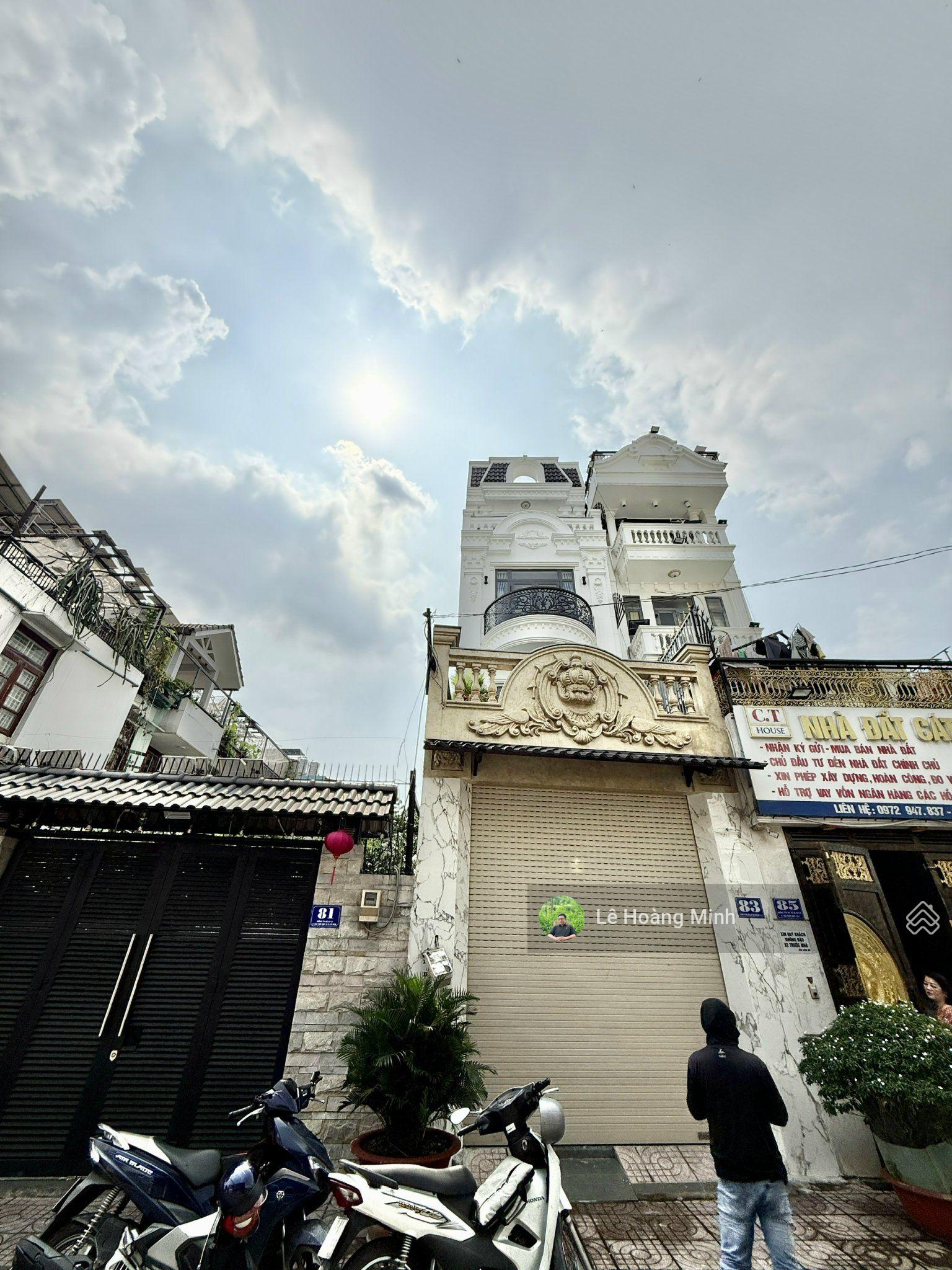 Nhà phố 4m x 19m, 4 Lầu 6PN, 7WC, mặt tiền đường Tân Thới Hiệp 9 (tòa án cũ)