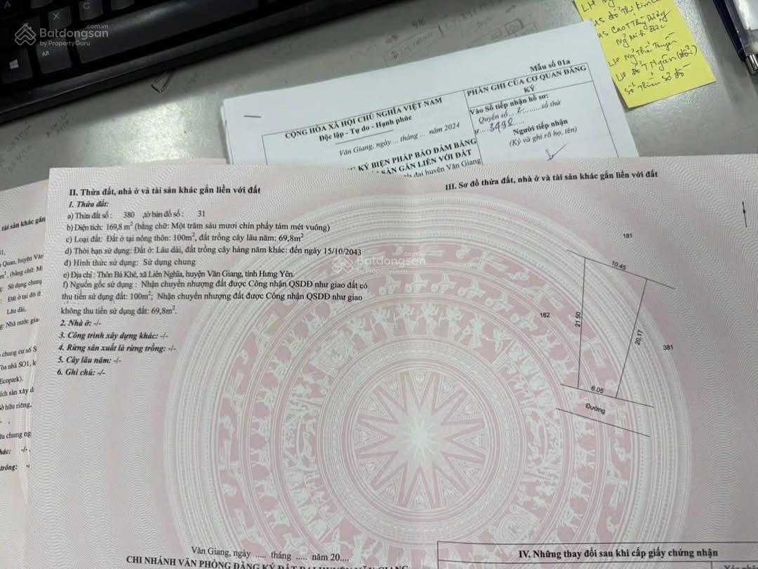 169m2 tại Bá Khê, Văn Giang, gần đường Thanh Niên kéo dài, trung tâm kết nối giao thông thuận tiện