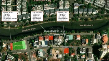 Cần bán đất tại KDC Thủ Thiêm, đất OĐT, kế sông Giồng Ông Tố