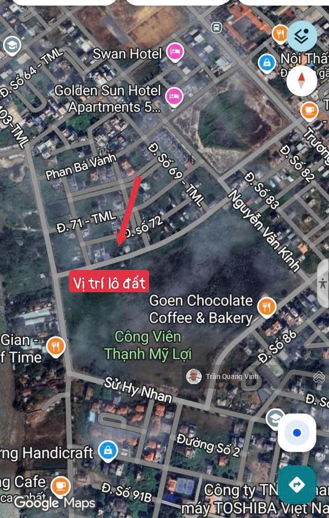 Bán đất (5mx18m, xây 6 tâng) mặt tiền hồ sinh thái - khu dân cư Phú Nhuận Thạnh Mỹ Lợi