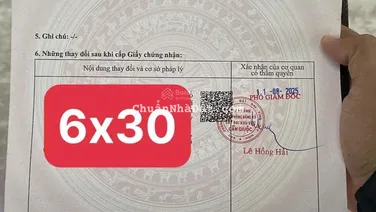 Mặt tiền 826C Long Hậu (trục Lê Văn Lương nối dài) cần bán nhanh lô đất 6x30, 180m2 giá đầu tư