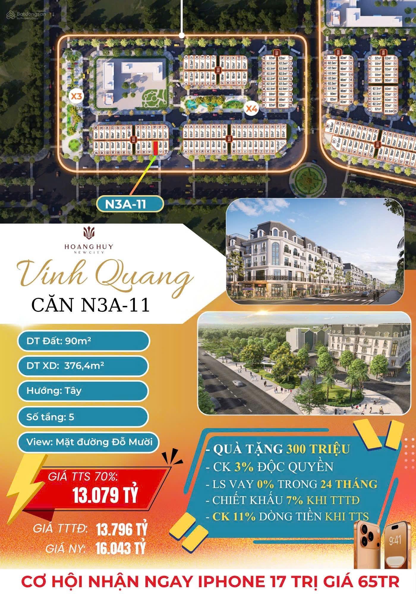 Bán 10 căn mặt đường Đỗ Mười giá rẻ vô địch chỉ từ 11,x tỷ