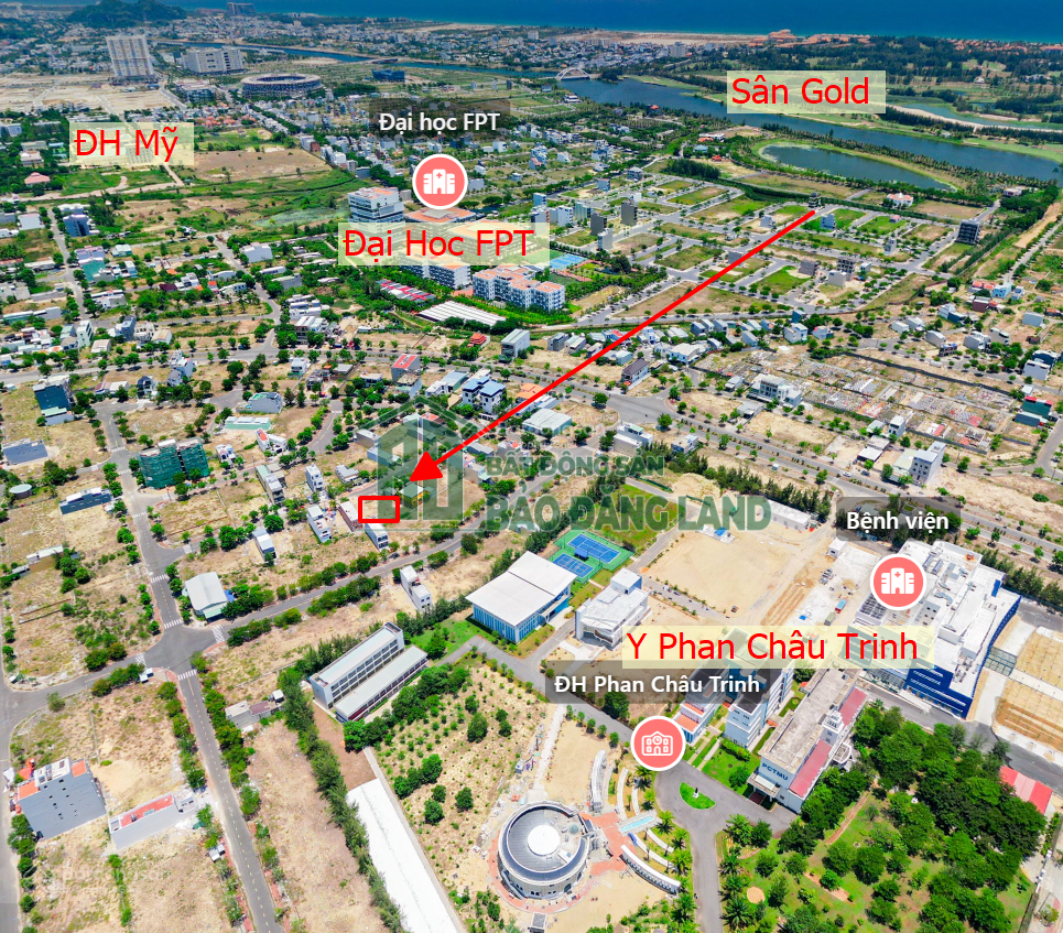 Chính chủ bán đất kĐT số 3 DT 124m2 ngay sát đại ĐH FPT thích hợp kinh doanh
