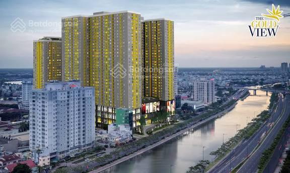 Cho thuê căn hộ chung cư cao cấp gold view.346, Bến Vân Đồn, Phường 1, Quận 4,dt60m2.1pn-1wc.lầu lầ