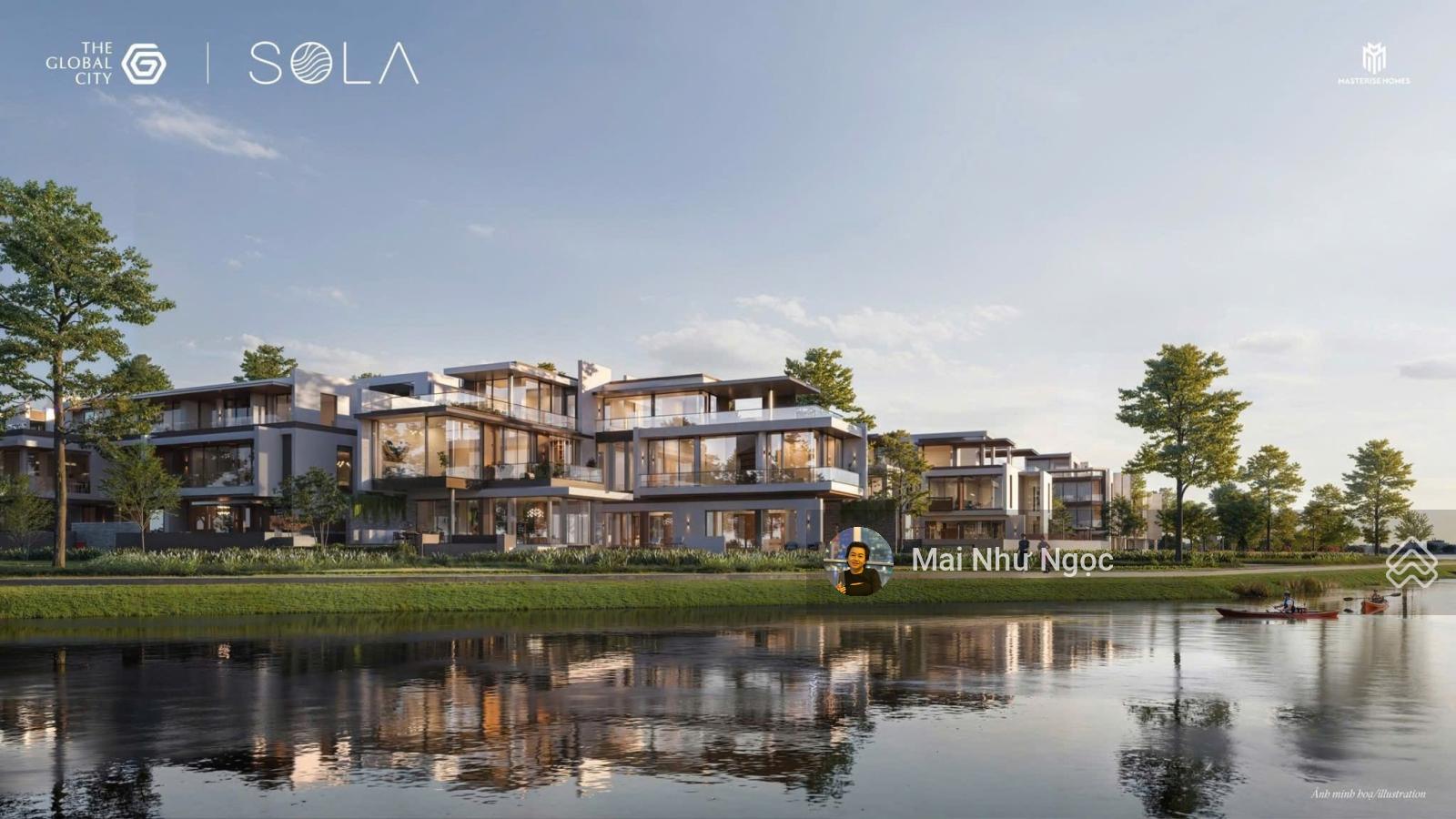 Biệt thự compound 3 mặt sông Sola - giá đợt 1 rẻ so với Ba Son & Vinhomes Central Park